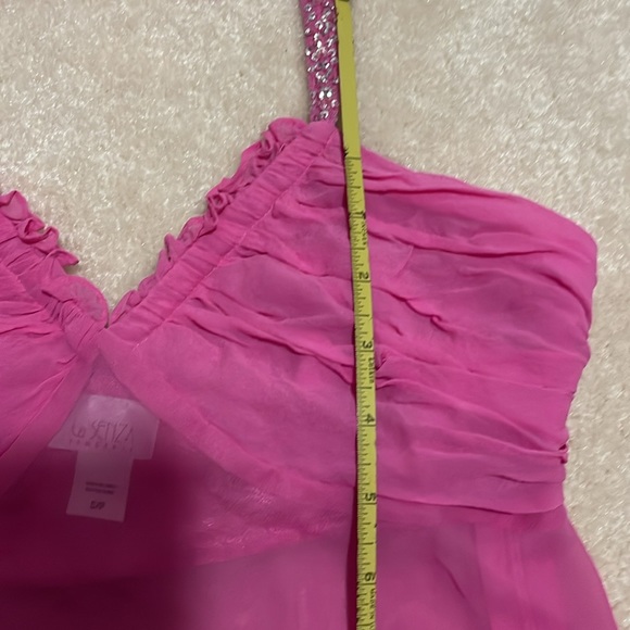 La senza small pink sheer sequin halter baby doll lingerie - Picture 4 of 6